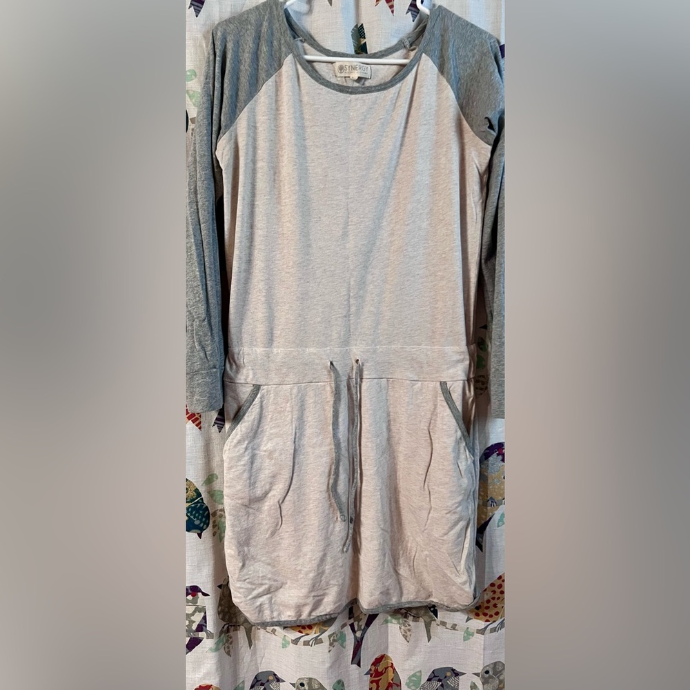 SYNERGY Long Sleeve Shirt Dress Size M - Picture 5 of 9